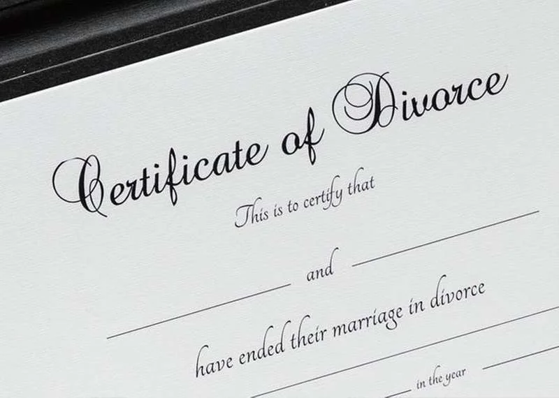 Divorce Certificate